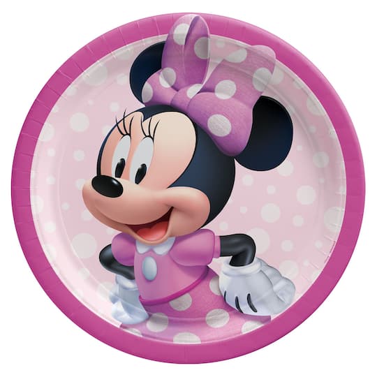 Minnie Mouse Forever 9&#x22; Round Paper Plates, 24ct.